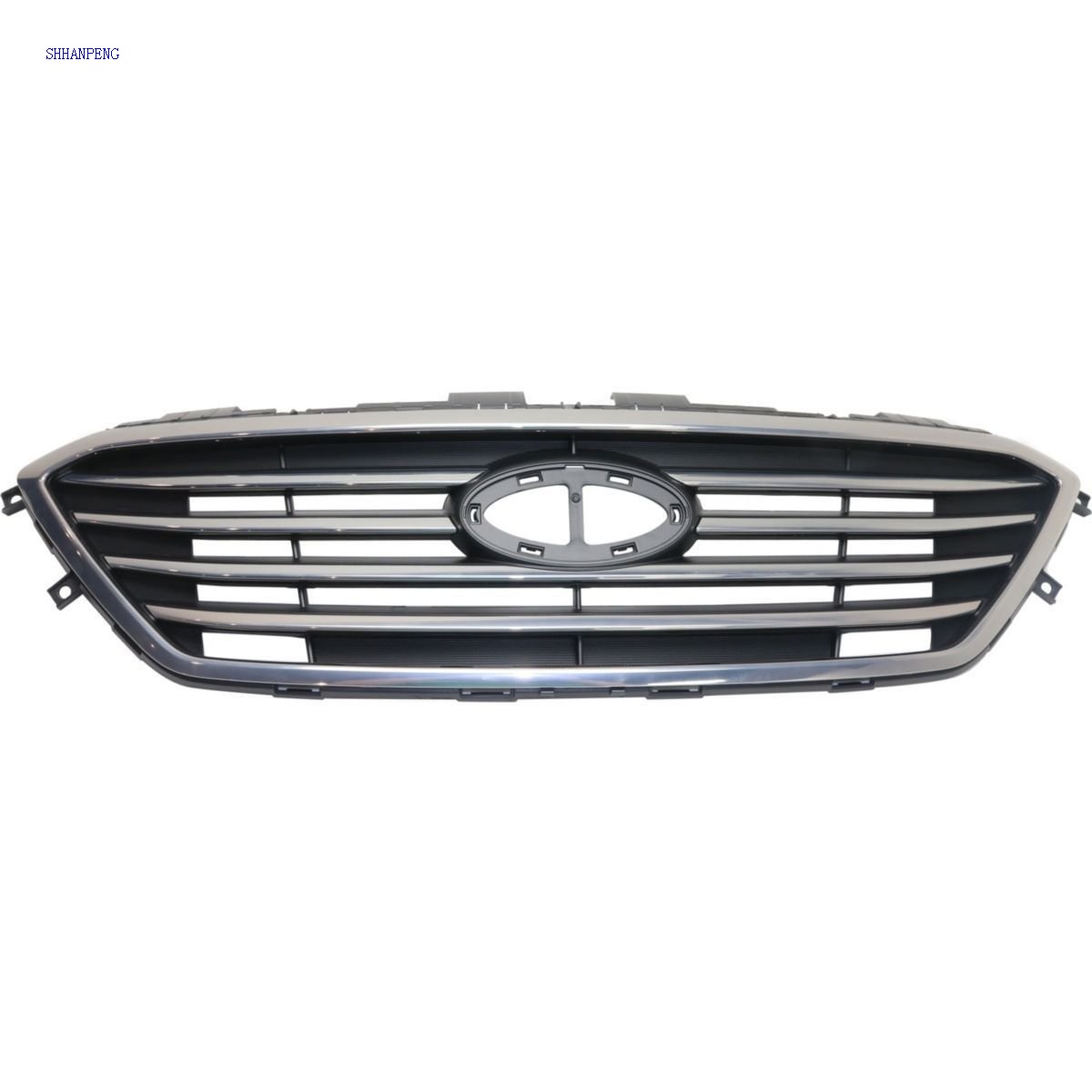 Grille Grill Front CHROME MOULDING With Black Insert For Hyundai Sonata HY1200174