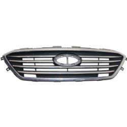 Grille Grill Front CHROME MOULDING With Black Insert For Hyundai Sonata HY1200174